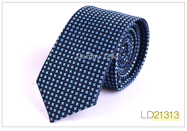 LD21313 Жаккардовый тканый галстук для мужчин, Свадебный деловой классический галстук, модный тонкий мужской галстук из полиэстера, галстук для костюма 6 см, ширина галстука - Цвет: LD21313