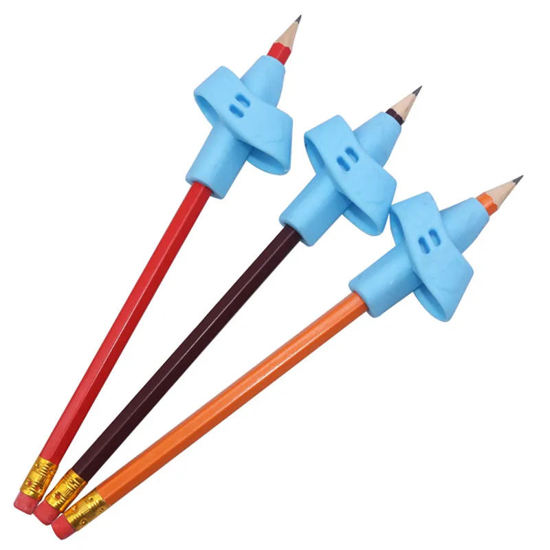 

9 pcs Pen grip Silicone Pencil Handles Two Finger Writing Posture Correction Children Writing Stationery set
