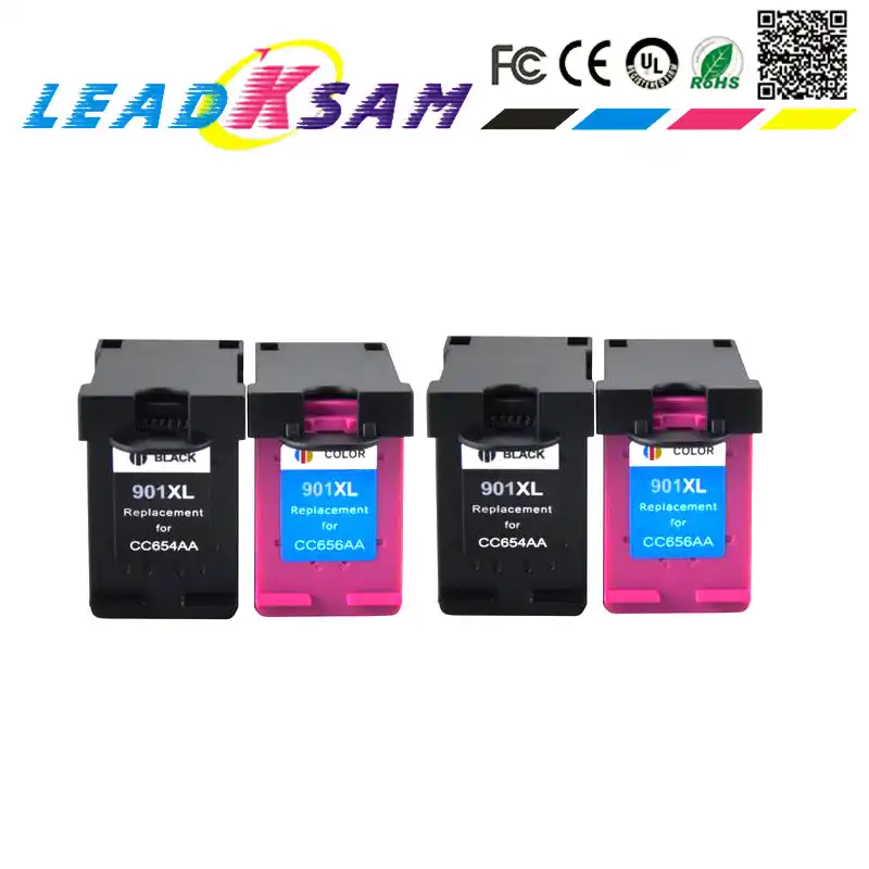 4pcs 901XL for HP 901 HP901 XL replacement Ink Cartridge for HP Officejet 4500 J4500 J4540 J4550