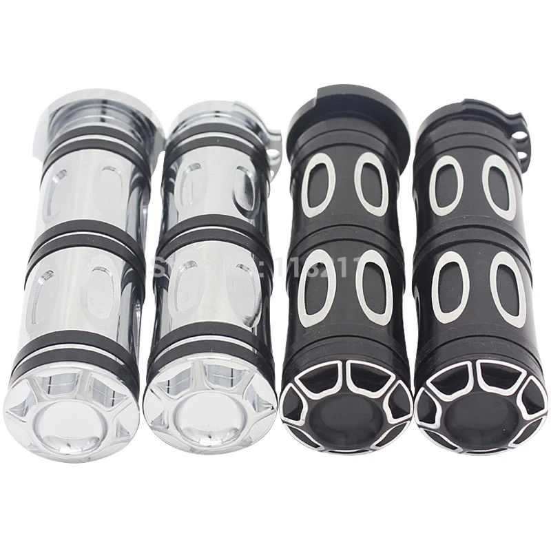 RPMMOTOR CNC Edge Cut Grips Grip For Harley Dyna Electra Glide