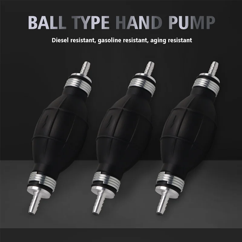 

Fuel Hand Pump Gas Line Primer Bulb Petrol Rubber & Aluminum Fuel Supply System For Car Boat Marine Outboard 6mm 10mm 12mm