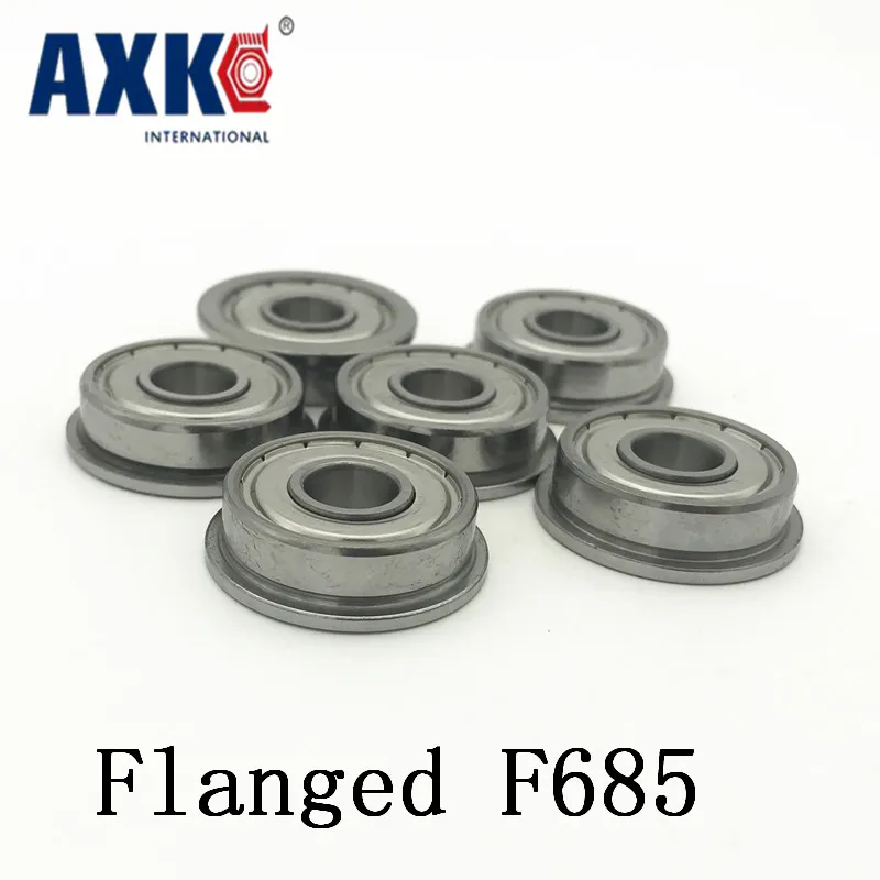 5 PCS Flange Metal Double Shielded Ball Bearing F685zz 5x11x5 mm