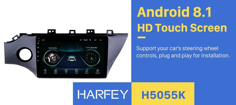 Top Harfey 2Din Car GPS Navi Stereo for KIA RIO K2 2017 2018 10.1" HD Touchscreen Car Multimedia Player with SWC Head Unit Bluetooth 0 Top Harfey 2Din Car GPS Navi Stereo for KIA RIO K2 2017 2018 10.1" HD Touchscreen Car Multimedia Player with SWC Head Unit Bluetooth 0