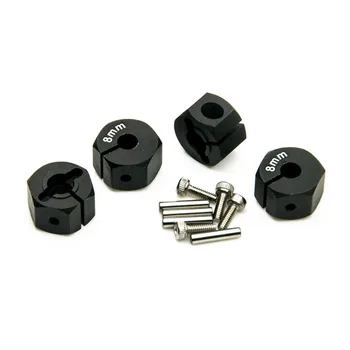 

Black 12mm RC Aluminum 8mm Thickness Wheel Hex Drive With Pins&Screws For D90/SCX10 1:10 Racing Car Drive Hubs For RC Model Car