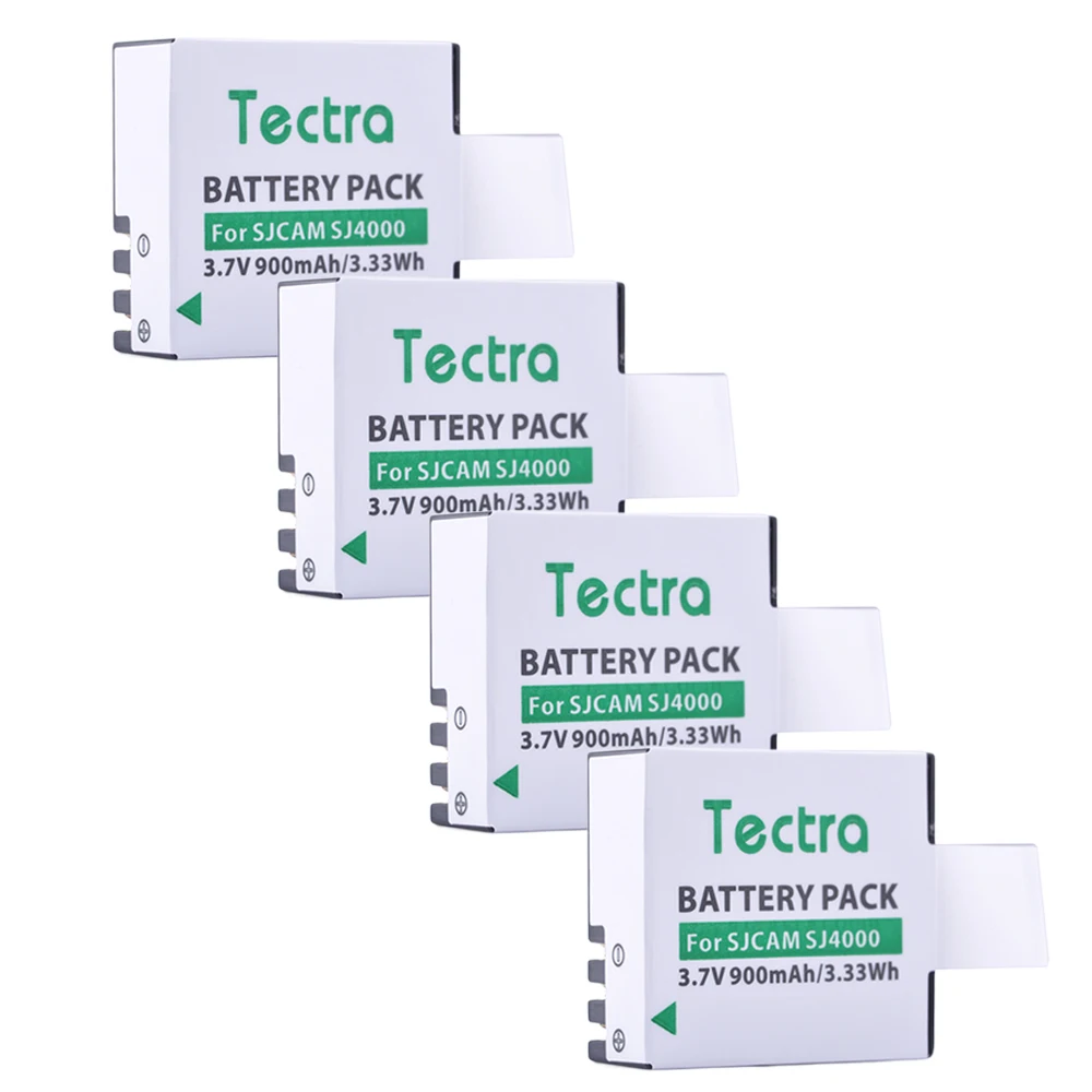 

Tectra 4PCS SJCAM SJ4000 Li-ion Camera BATTERY for SJCAM Series M10 SJ4000 SJ5000 Series Sport Camera batteries