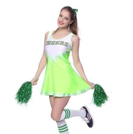 

Vocole High School Musical Cheerleader Costume Cheer Uniform Fancy Dress Without Pom poms XS-XL