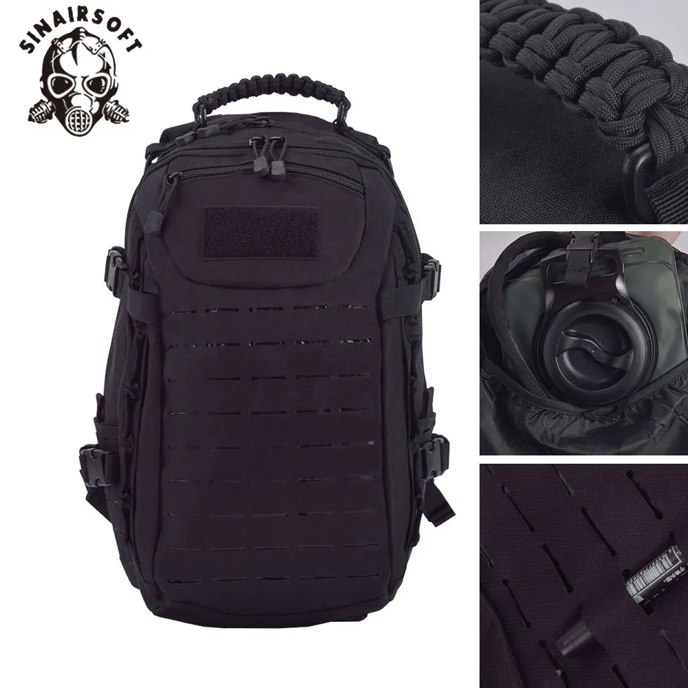 SINAIRSOFT Military Tactical Dragon Egg Backpack 25L Molle System Multi-purpose 15 Inches laptop Rucksack Fishing Camping Bag 