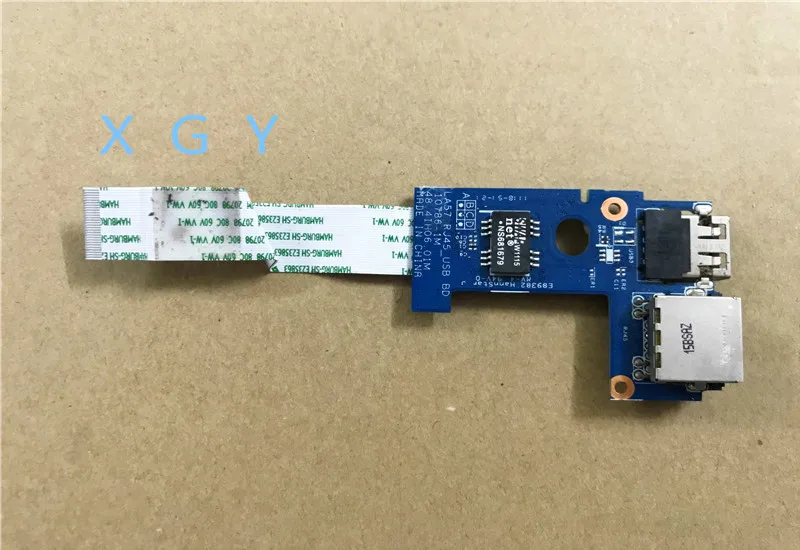 Оригинальная USB плата LA57 RJ45 с кабелем для Lenovo Z570 Z575 B570 B575 B570E B575E V570 Series 10786 1 м 48.