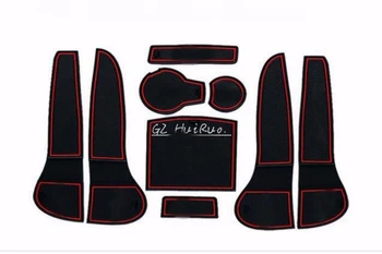 

Car Styling For Audi A4 2013-2016 9pcs/set High Quality Gate Slot Pad Rubber Car-cup Mat Non-slip Mat Car Accessories With logo