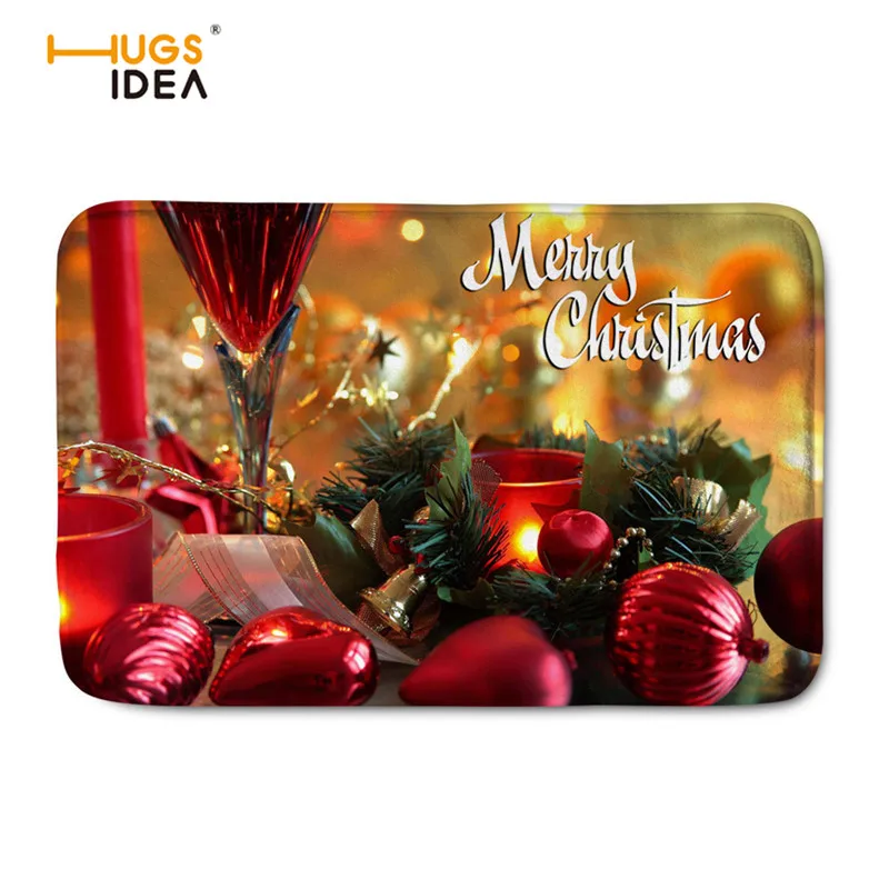 HUGSIDEA домашние декоративные ковры Merry Christmas 3D печать высококачественный фланелевый ковер для гостиной креативные Нескользящие коврики