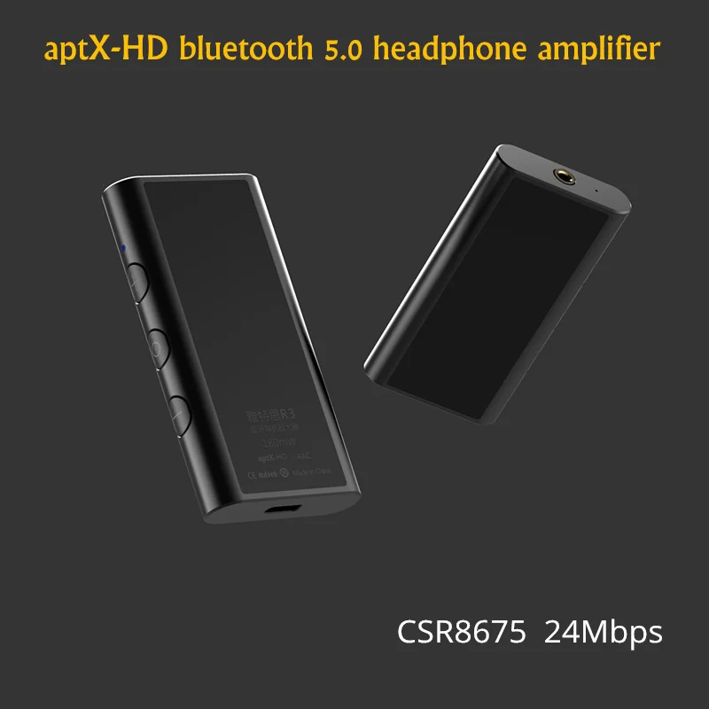 Artextreme R3 CSR8675 AptX-HD Bluetooth 5.0 Headphone Amplifier CNC Metal HiFi Audio Amplifier Dual Circuit