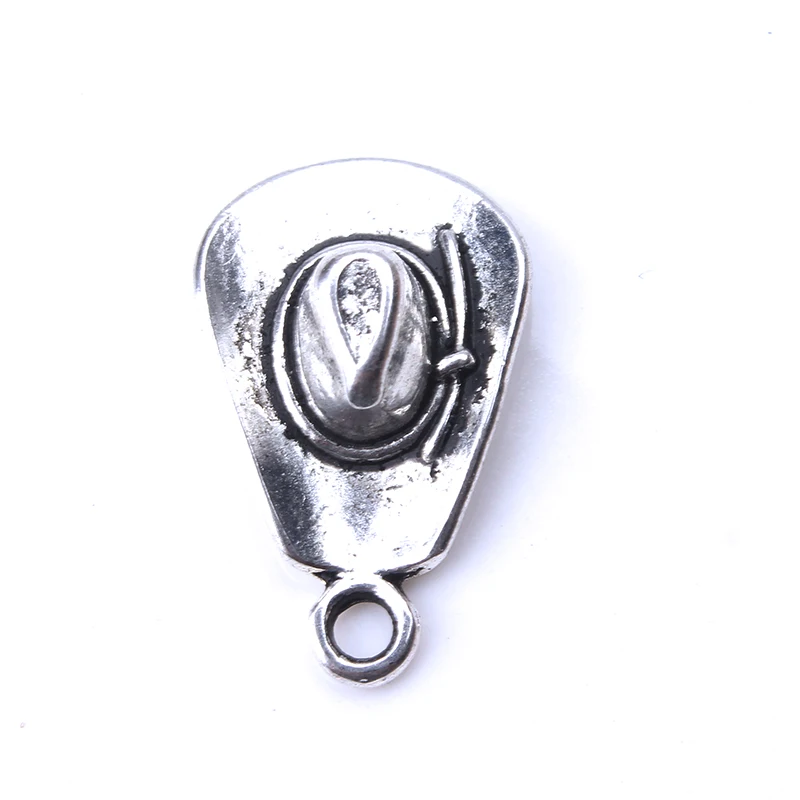 

10pc/lot Cowboy Hat Antique Silver Charm for DIY Charm Necklace Pendant Jewelry Accessories Making 20mm x 13mm Pendant