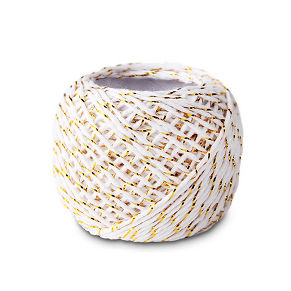 

1 Pc(20M) Natural Paper Rope Gift Box String Rope Stripes Paper Cord String Craft Rope For Diy Gift Wrapping Packing White Color