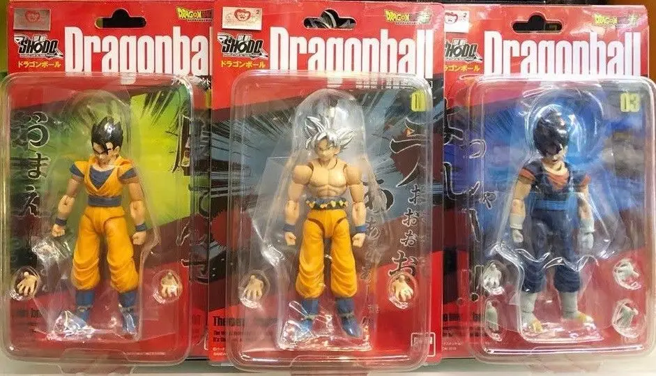 Подлинная фигурка Bandai Tamashii Наций SHODO Vol.6 Dragon Ball SUPER Son Goku Ultra Instinct& Gohan& Vegetto(9 см в высоту