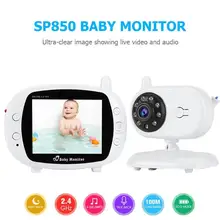 SP850 3,5 дюймов беспроводной 2-Way Talk ночное видение видео детский монитор для сна детский монитор поддержка до 4 камер