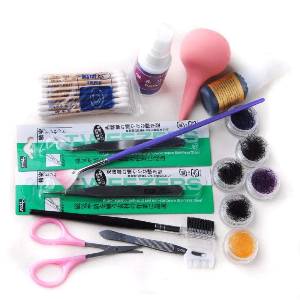

16pcs/Set False Eyelashes Kit Natural Fake Lashes Long Makeup 3D Mink Lashes Extension Set Soft Eyelash Extension Make up Kit