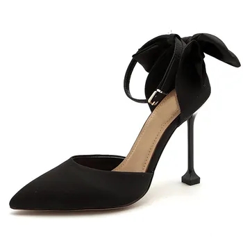 

Summer Black Wedding Shoes Woman High Heels Pumps Stilettos Womens Shoes High Heels Sexy 11CM Heels Summer Shoes For Woman K-115