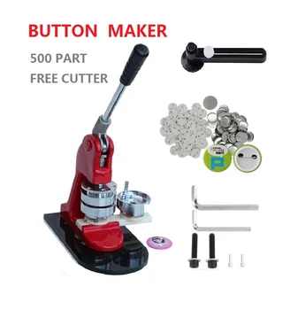 

Hot Sales 32mm 1.25'' button making machine kit badge maker set with 500pcs pin button badge