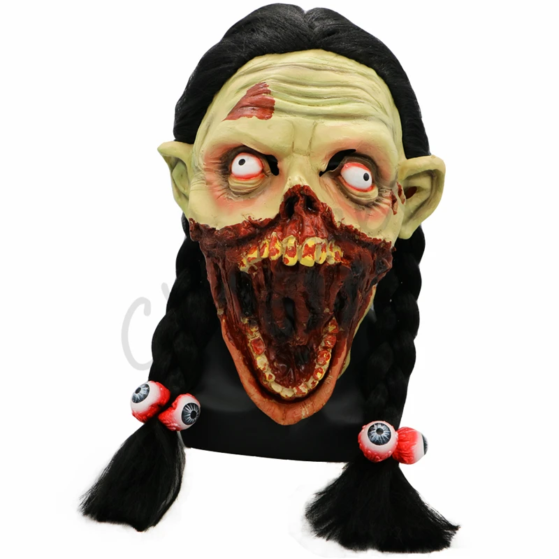 

Halloween Adult Zombie Mask Bloody Scary Extremely Disgusting Masks Cosplay Costume Party Prop