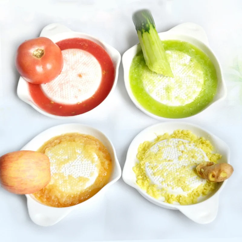 

Gadget Ginger Grater Porcelain Grater Plate Multi-functional Garlic Grinder Manual Wasabi Grinding Plate Tools