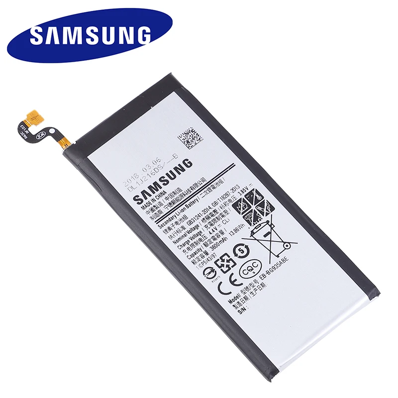 EB BG935ABE Оригинальный аккумулятор для samsung Galaxy S7 Edge G935 G9350 G935F G935FD G935W8 телефона 3600