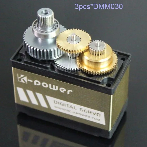 3 шт. K-power DMM030 металлическое снаряжение Водонепроницаемый кг Крутящий момент