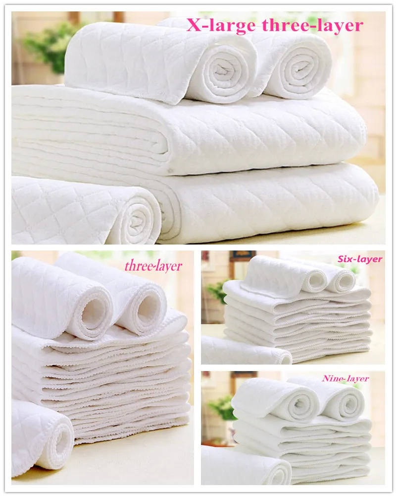 

DHL Express Free Shipping Hotsale POPOMI Baby Infant Nappies 100%Cotton Diaper Inserts CEO Cotton Changing Pads&Covers 4 Designs