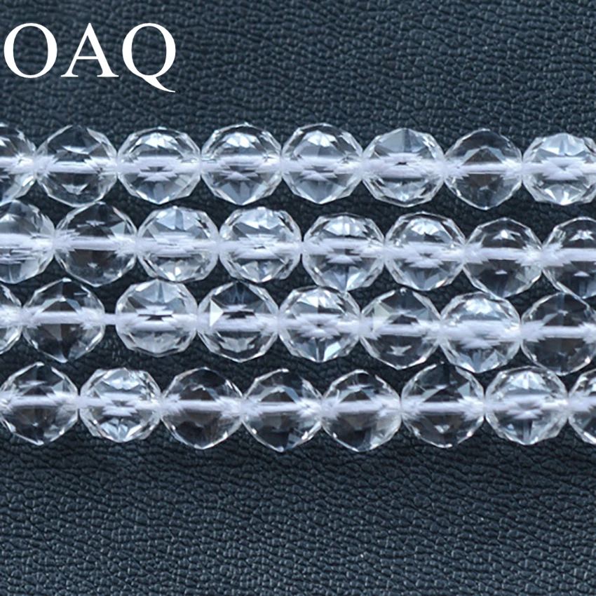 Buy 6 12mm Natural Clear Quartz White Crystal Beads Cuting Handcraft Loose