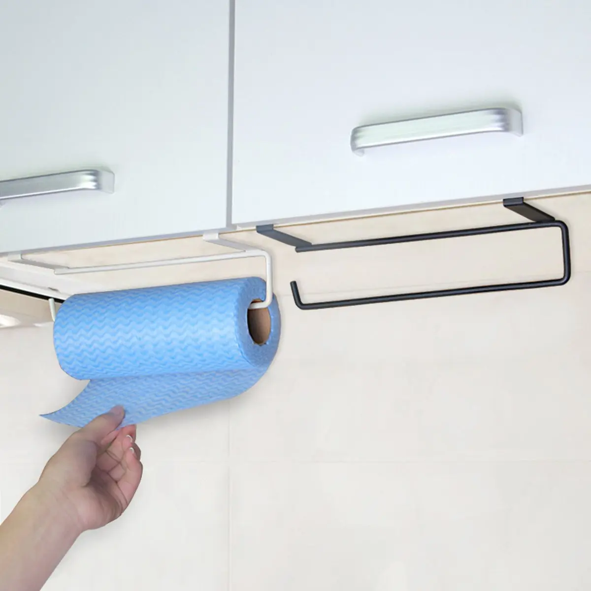 Металлический Железный держатель для хранения полотенец, подвесной кухонный рулон, бумажный органайзер, вешалка для полотенец, вешалка для полотенец, аксессуары для ванной, кухни