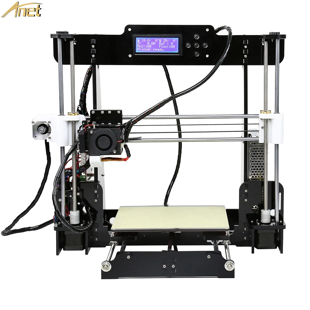Anet E12 A8 A6 nivelación automática A8 barato 3D kit de Impresora DIY Reprap Prusa i3 3D Impresora con PLA 10m filamento Impresora 3d drucker - 1