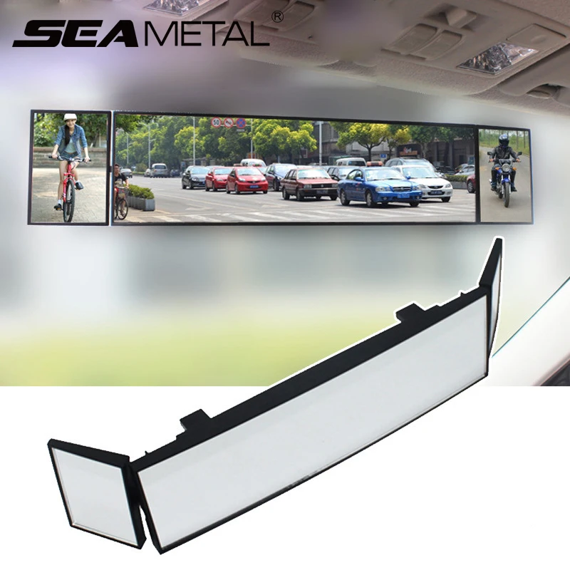 

Car Rearview Mirror Three Side Folding Surface Wide View Angle Adjustable Curved Auto Safety Universal Car-styling Accessories