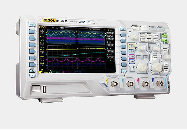 

RIGOL DS1054Z 50MHz OSCILLOSCOPE 4 chs up tp 1GS/s 7 In" WVGA 12Mpts30,000wfm