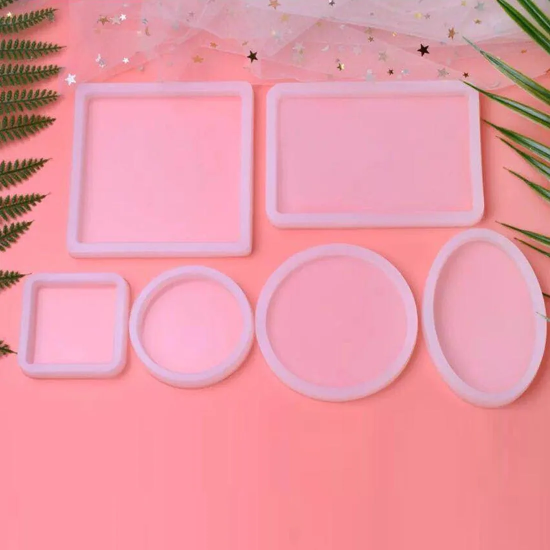 

Chic Shape Silicone Mold For Resin Forms Crystal Diamond Bracelet Pendant Jewelry Doming Mold Resin Casting Rectangular mold