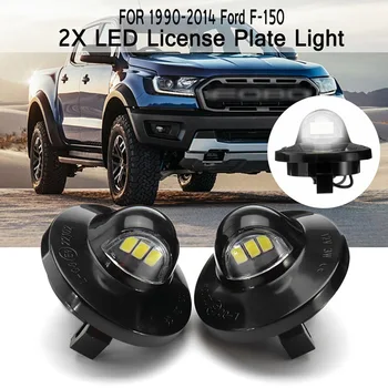 

2Pcs/Pair License Plate Light 3 LEDs 12V Rear Tail Licence Number Plate Light Lamp Universal for Ford 1990-2014