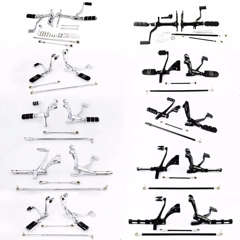 

Motorcycle Forward Control Pegs Linkages For Harley Sportster XL 883 1200 1991-2003 2004-2013 2014-2019