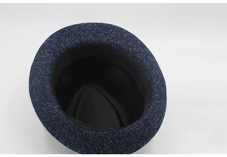 Hat gangster Hat men felt  fedora Hats for men women 58 cm adjustable  (19)