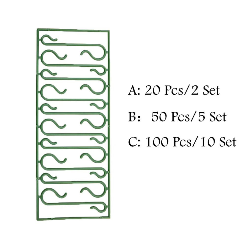 20/50/100 шт. рождественские украшения S Форма, крючки, станок и Елочное украшение многоцелевой держатели, головных уборов, пункт colgar дропшиппинг