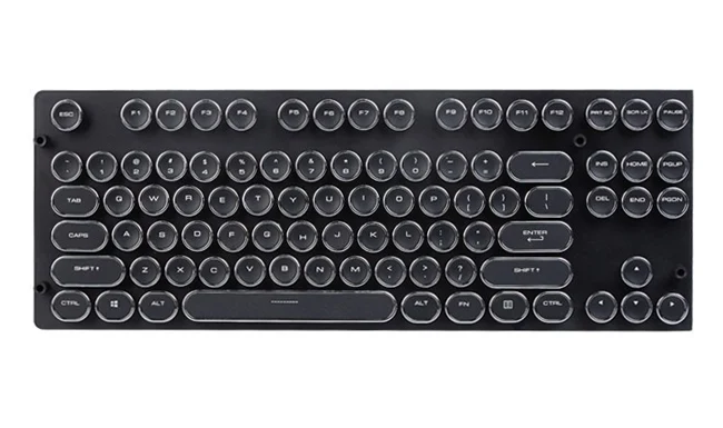 Magicforce Ретро машинка ABS Набор ключей 87/108 для MX переключатели механическая клавиатура - Цвет: Black 87 Key