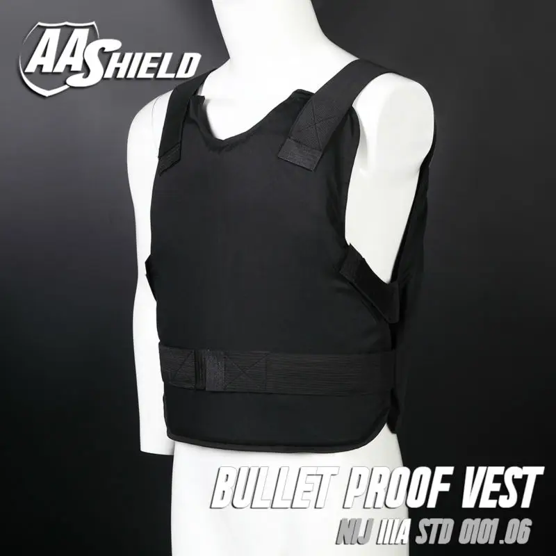 imágenes para AA ESCUDO A Prueba de Balas Chaleco Antibalas Ocultable Body Armor Aramida Núcleo Inserto auto suministros de defensa IIIA Lvl 3A M-XL Negro imágenes para AA ESCUDO A Prueba de Balas Chaleco Antibalas Ocultable Body Armor Aramida Núcleo Inserto auto suministros de defensa IIIA Lvl 3A M-XL Negro
