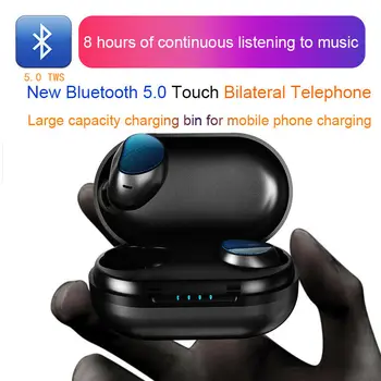 

mini TWS Bluetooth 5.0 In-Ear Earphone Stereo High Quality Wireless Earbuds Headset Touch Control with charging case for phone