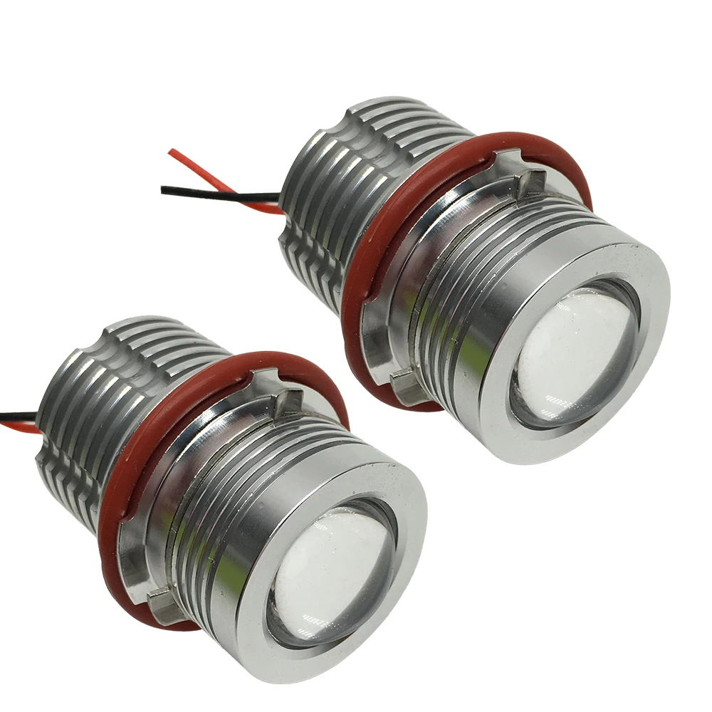 SUKIOTO 1 Pair 60W LED Marker E39 CREE LED Chips Angel Eyes WhiteRedBlueYellow DRL marker E39 E60 E87 E53 E63 E64 E61 LED (4)
