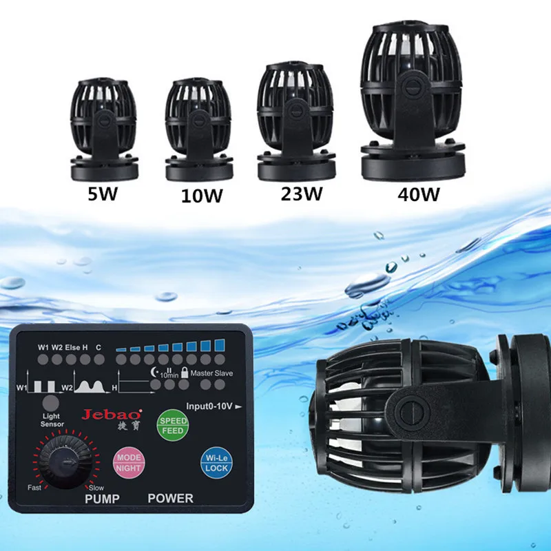 

100-240V Silent Fish Tank Propeller Wave Pump Powerful Aquarium Wave Maker Flow Pump Aquarium Wavemaker With Controller