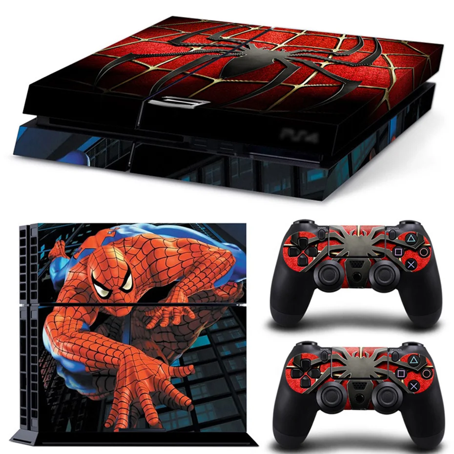 

Protector Cover Skin Stickers Decal for Sony Playstation Play Station 4 PS4 Consoles and Two Controller Skins Sticker Cover Skin