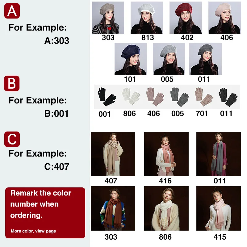 3 Pieces Hot Sale Scarf And Hats For Female And Gloves For Winter Woman Fashion Accessory