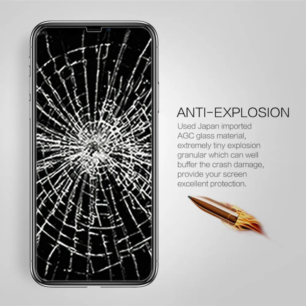 Закаленное стекло Nillkin для iPhone X XR XS стекло на XS Max 0,2 мм 9H 2.5D защитное стекло на экран телефона защитная пленка Xs Max Xr