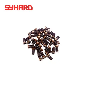 

M1.8/M2/M2.2/M2.5/M3/M3.5/M4/M4.5/M5 50pcs/lots Milling cutter screw CNC milling cutter bar inserts round head plum screws