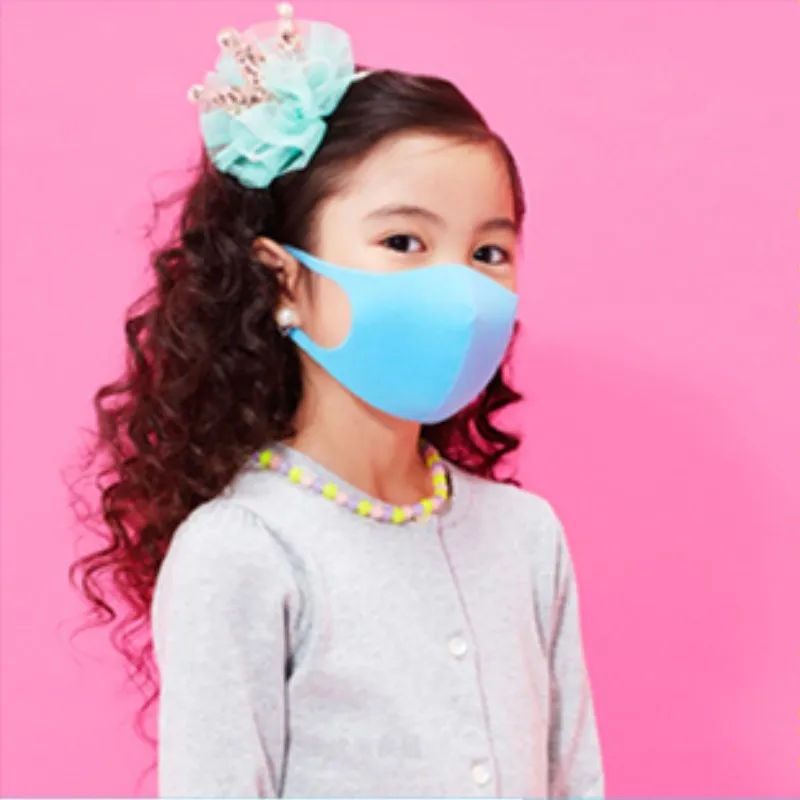 

DR.ROOS 1pc/bag Kids Anti Dust Face Mask Anti Pollution Wind Proof flu isolation Masks Blue red ziplock bag Individual package