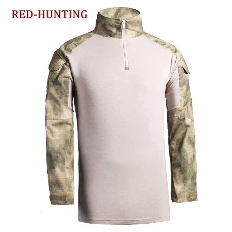 US Army Combat Shirt Men's Military Airsoft BDU Shirt Combat Tactical