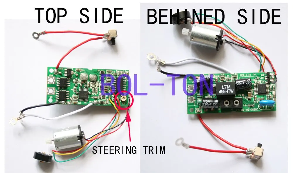 IW02 1/28 Mini RC Car board set AM27MHz for IW02 AWD MR02in RC Cars