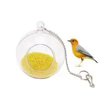 Round Parrot игрушка для кормления кормушка инновационная развивающая акриловая проволочная Веревка Птица жевательная игрушка для интеллекта Улучшенная птица игрушка - Цвет: Round